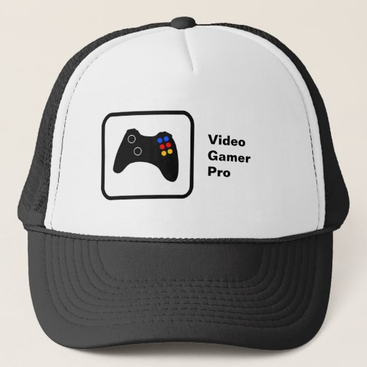 Video Gamer Pro Truckerkappe (Vorderseite)