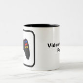 Video Gamer Pro Zweifarbige Tasse (Mittel)