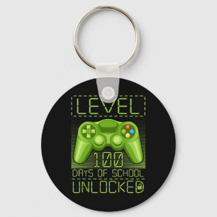 Video Gamer Student 100. Tag 100 Tage der Schule T Schlüsselanhänger