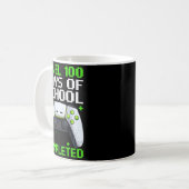 Video Gamer Student 100th Day Teacher 100 Days Of Kaffeetasse (Vorderseite Links)