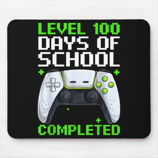 Video Gamer Student 100th Day Teacher 100 Days Of Mousepad (Vorne)