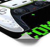 Video Gamer Student 100th Day Teacher 100 Days Of  Poster (Ecke)