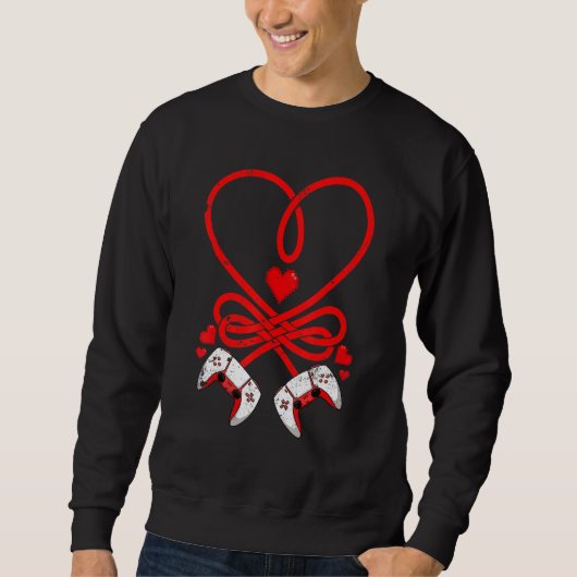 Video Gamer Valentines Day Shirt Controllers Heart (Vorderseite)