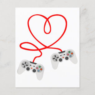 Video Gamer Valentinstag T - Shirt mit Controller