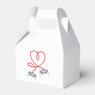 Video Gamer Valentinstag T - Shirt mit Controller Geschenkschachtel