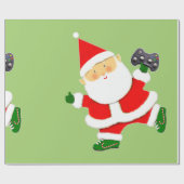 Video Gamer Weihnachtsfeiertag Geschenkpapier (Flach)