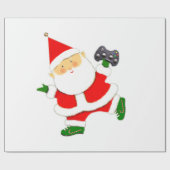 Video Gamer Weihnachtspapier Geschenkpapier (Flach)