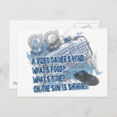 Video Gamers Mind - GG - Tastatur - Maus Postkarte (Vorne/Hinten)
