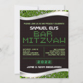 VIDEO GAMES Bar Bat Mitzvah Einladung (Vorderseite)