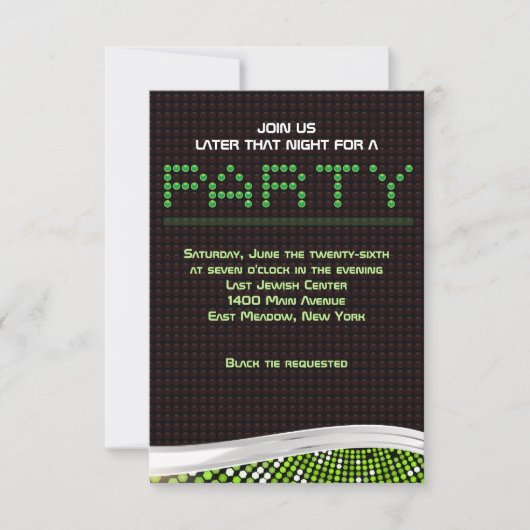 VIDEO GAMES Bar Bat Mitzvah Einladung Party Karte (Vorderseite)