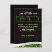 VIDEO GAMES Bar Bat Mitzvah Einladung Party Karte (Vorne/Hinten)