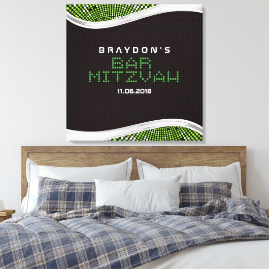 VIDEO GAMES Bar Mitzvah Memory Sign-In-Board Leinwanddruck (Insitu (Schlafzimmer))