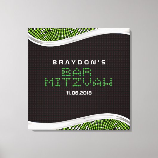 VIDEO GAMES Bar Mitzvah Memory Sign-In-Board Leinwanddruck (Vorderseite)