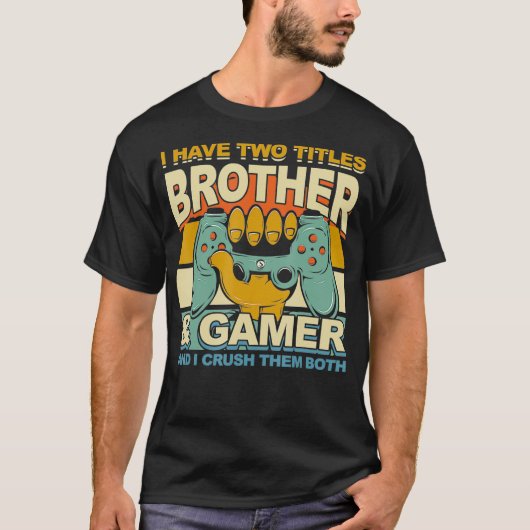 Video Games Beruflich Gamer Boys Kids Geschenk Bro T-Shirt (Vorderseite)