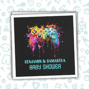 Video Games Blue Boy Baby Dusche Serviette