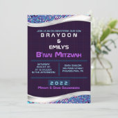 VIDEO GAMES B'nai Mitzvah Einladung (Stehend Vorderseite)