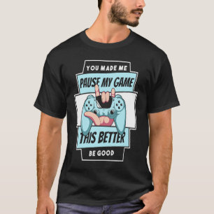 Video Games Controller, den du mir zum Pause meine T-Shirt