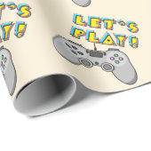 Video Games Day Geschenkpapier (Rolleneckpunkt)