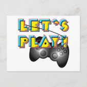 Video Games Day - Let's Play! Postkarte (Vorderseite)