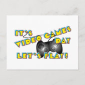 Video Games Day Postkarte (Vorderseite)