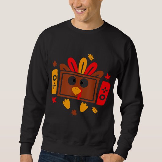 Video Games Erntedank Türkei Gamer Gaming Boys Sweatshirt (Vorderseite)