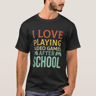 Video Games Gaming School Gamer for Boys Girls Kin T-Shirt