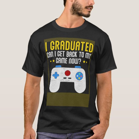 Video Games Graduation  Gamer T-Shirt (Vorderseite)
