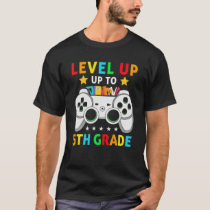 Video Games Level Up To 5Th Grade Team Fifth Grade T-Shirt