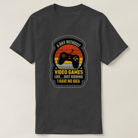 Video Games Rot Your Brains 40 T-Shirt (Design vorne)