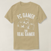 Video Games WASD PC Gamer The Real Gamer Funny Say T-Shirt (Design vorne)