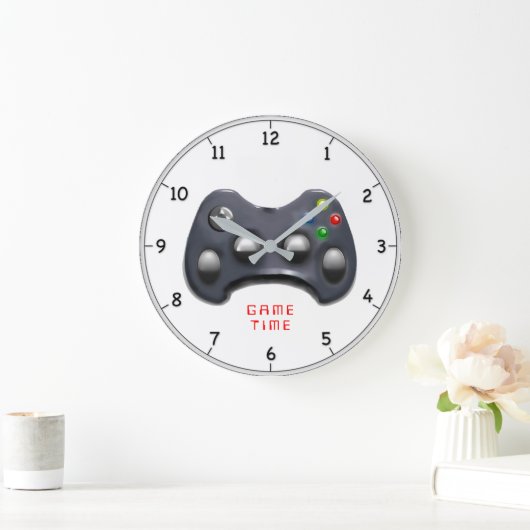 Video Gamgift Große Wanduhr (Zuhause)