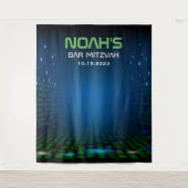 VIDEO GAMING Bar Mitzvah Foto Stand Hintergrund Wandteppich (Vorderseite)