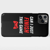 Video Gaming Funny Kann ich dieses Spiel beenden? iPhone Hülle (Rückseite (Horizontal))