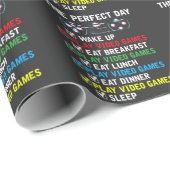 Video Gaming Kids Funny Gamer Geschenkpapier (Rolleneckpunkt)