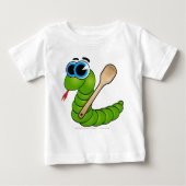 Video Ide Zmija - laufende Schlange Baby T-shirt (Vorderseite)