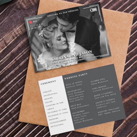 Video Kamera Foto Hochzeit Programm