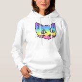 VIDEO KITTY CAT PIXEL ART HOODED SWEATSHIRT (Vorderseite)