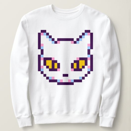 VIDEO KITTY CAT PIXEL ART SWEATSHIRT (Design vorne)