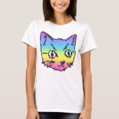 VIDEO KITTY CAT PIXEL ART T - SHIRT (Vorderseite)
