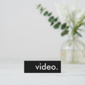 Video Mini Visitenkarte (Stehend Vorderseite)