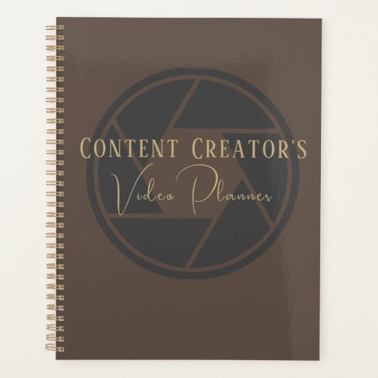 Video-Planer des Content-Erstellers - Social Media Planer (Vorderseite)
