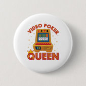 Video Poker Queen Button (Vorderseite)