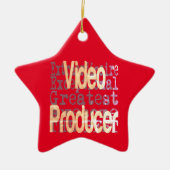 Video Producer Extraordinaire Keramik Ornament (Vorne)