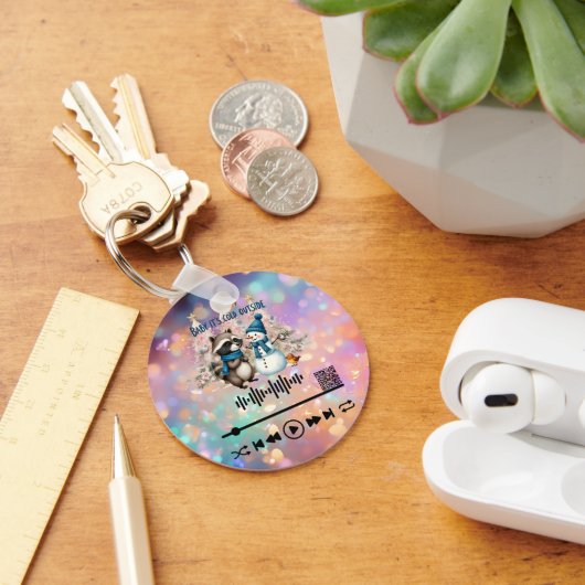 Video scannen , Schlüsselanhänger "Cold Out" (Schreibtisch)