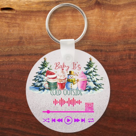 Video scannen , Schlüsselanhänger "Cold Outside" (Vorderseite)