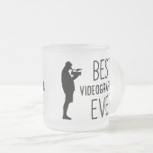 Video Specialist Fotogeschenk für Videographen Mattglastasse (VorderseiteRechts)