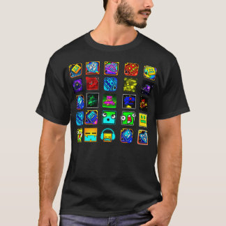 Video-Spiel mit voller Geometrie gibt lustige Graf T-Shirt