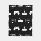 Video-Spiel-themenorientierter Fleecedecke (Vorderseite)