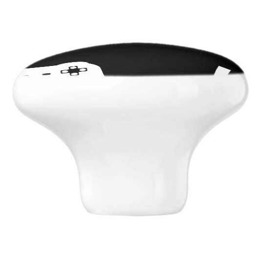 Video-Spiel-themenorientierter Keramikknauf (Seitenansicht)