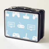 Video-Spiel-themenorientierter Metall Brotdose (Rückseite)